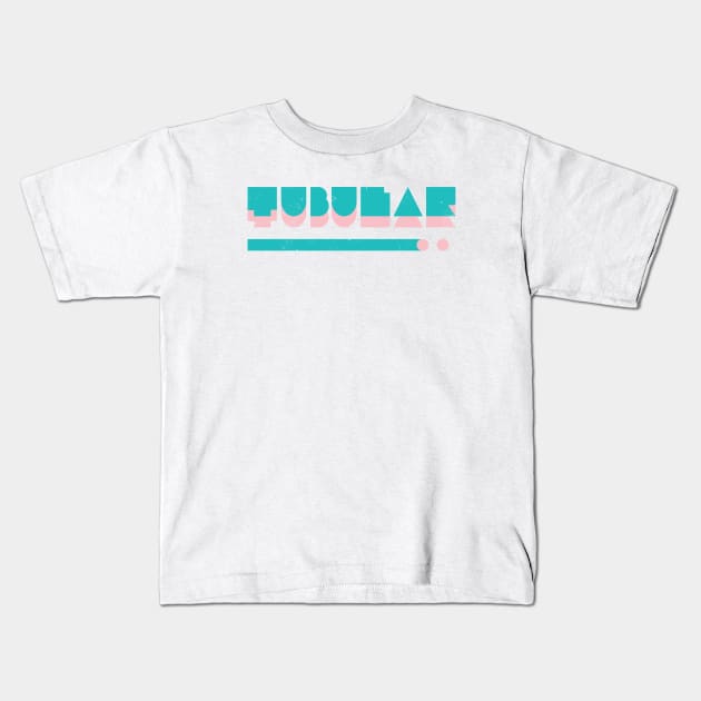 80s Tubular Kids T-Shirt by Vanphirst